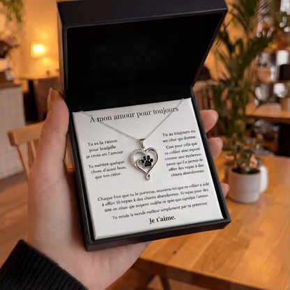 À mon amour éternel - Collier « Heart Forever »